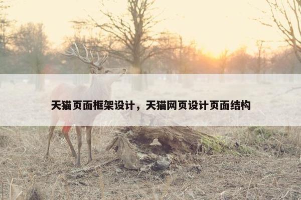 天猫页面框架设计，天猫网页设计页面结构