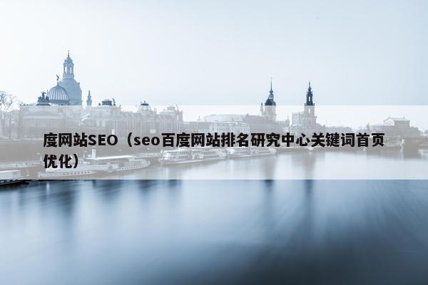 度网站SEO（seo百度网站排名研究中心关键词首页优化）