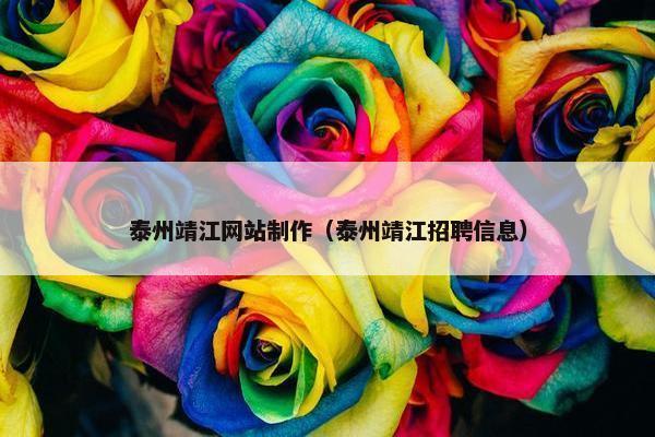 泰州靖江网站制作（泰州靖江招聘信息）