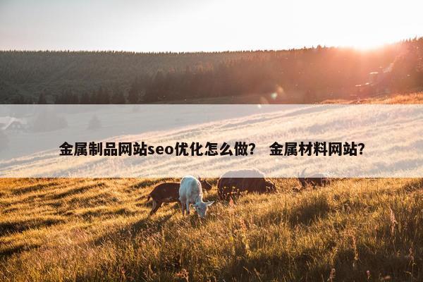金属制品网站seo优化怎么做？ 金属材料网站？