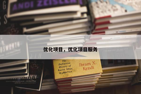 优化项目，优化项目服务
