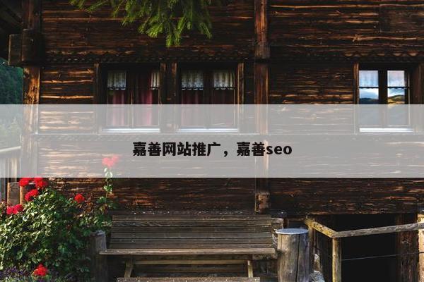 嘉善网站推广，嘉善seo