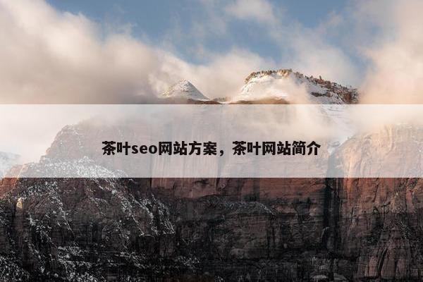 茶叶seo网站方案，茶叶网站简介