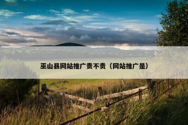 巫山县网站推广贵不贵（网站推广是）