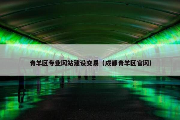 青羊区专业网站建设交易（成都青羊区官网）