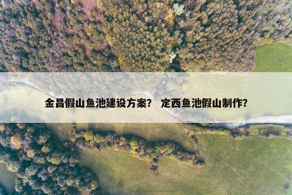 金昌假山鱼池建设方案？ 定西鱼池假山制作？