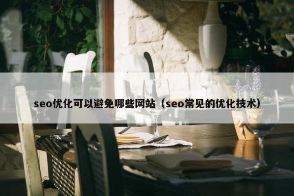 seo优化可以避免哪些网站（seo常见的优化技术）