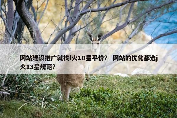 网站建设推广就找l火10星平价？ 网站的优化都选j火13星规范？
