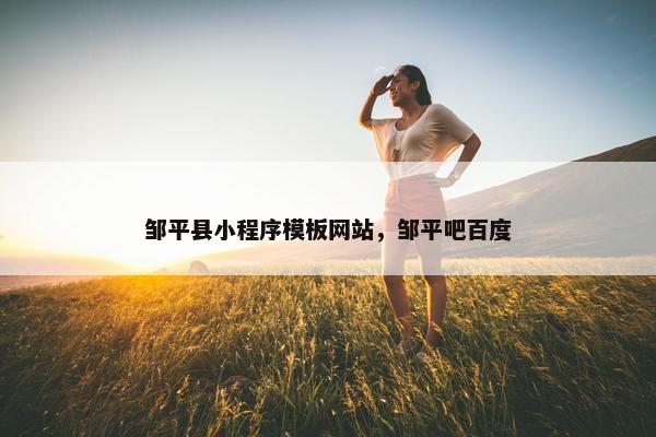 邹平县小程序模板网站，邹平吧百度