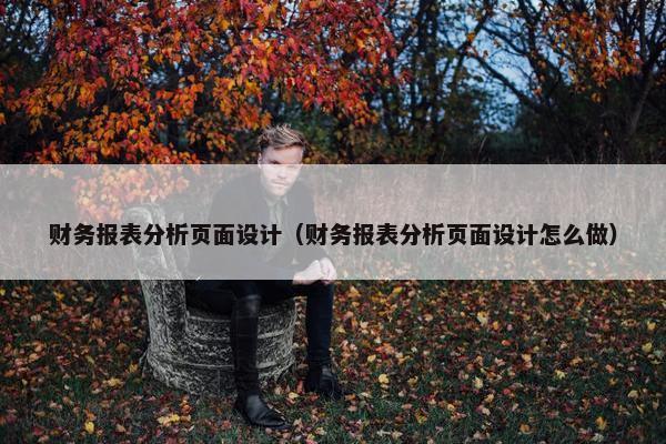 财务报表分析页面设计（财务报表分析页面设计怎么做）