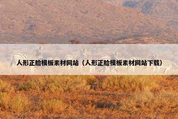 人形正脸模板素材网站（人形正脸模板素材网站下载）
