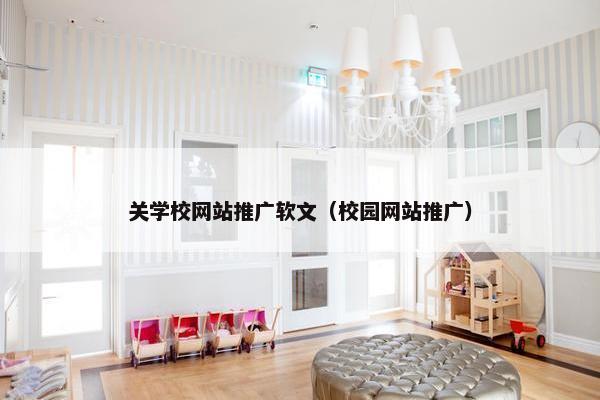 关学校网站推广软文（校园网站推广）