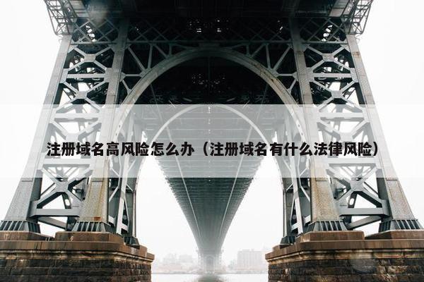 注册域名高风险怎么办（注册域名有什么法律风险）