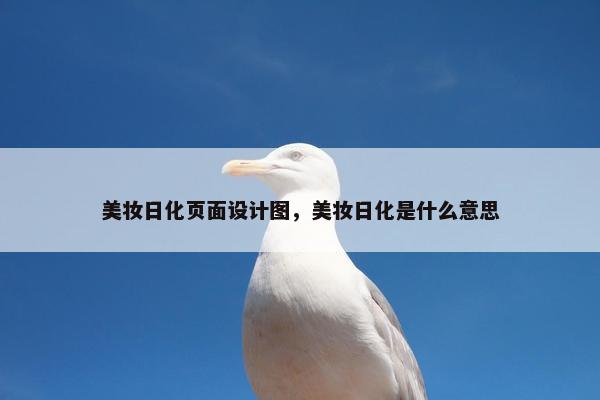 美妆日化页面设计图，美妆日化是什么意思