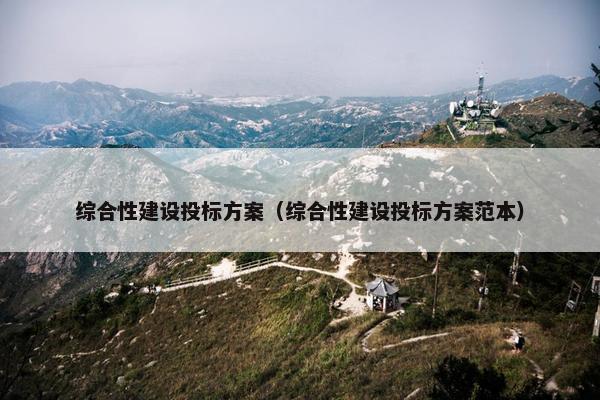 综合性建设投标方案（综合性建设投标方案范本）