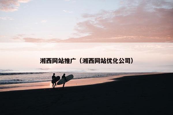 湘西网站推广（湘西网站优化公司）