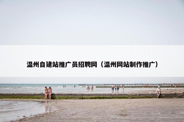 温州自建站推广员招聘网（温州网站制作推广）