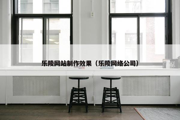 乐陵网站制作效果（乐陵网络公司）