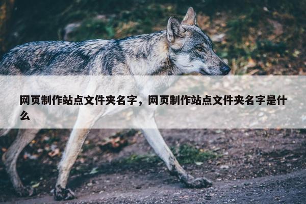 网页制作站点文件夹名字，网页制作站点文件夹名字是什么
