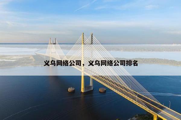 义乌网络公司，义乌网络公司排名