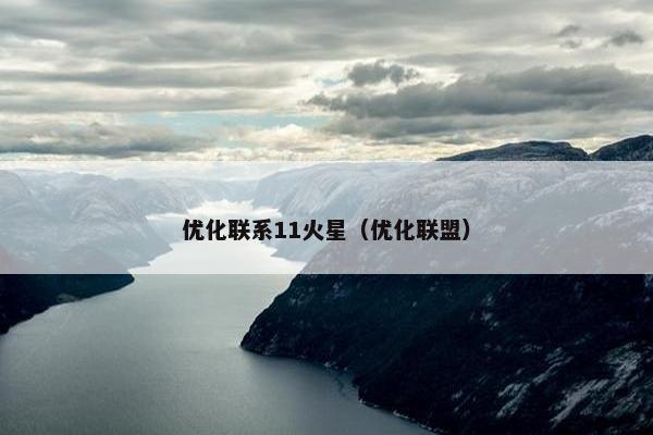 优化联系11火星（优化联盟）