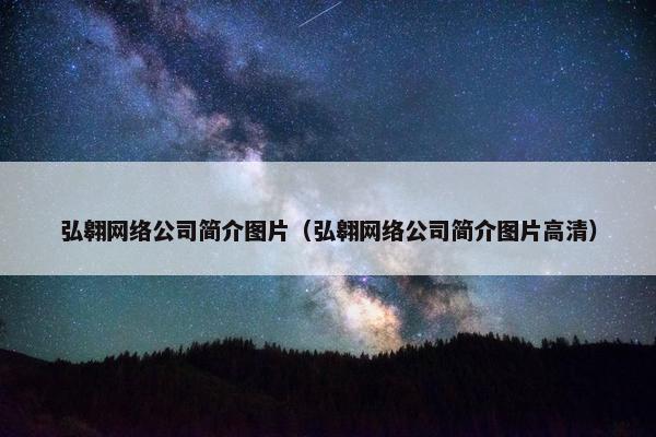 弘翱网络公司简介图片（弘翱网络公司简介图片高清）