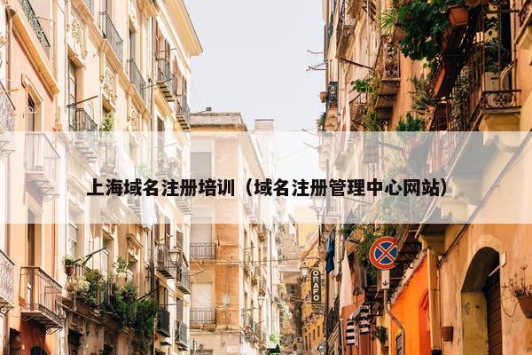 上海域名注册培训（域名注册管理中心网站）