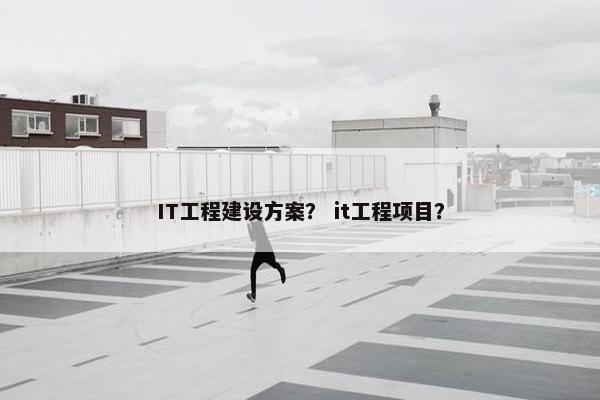 IT工程建设方案？ it工程项目？