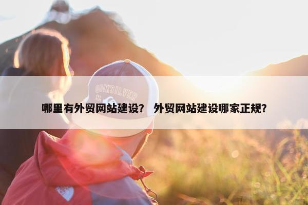 哪里有外贸网站建设？ 外贸网站建设哪家正规？