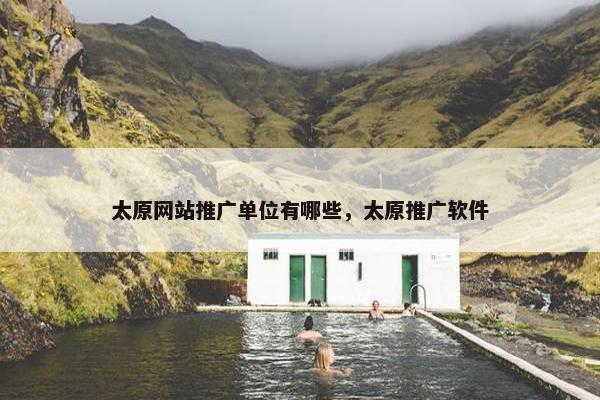 太原网站推广单位有哪些，太原推广软件
