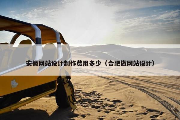 安徽网站设计制作费用多少（合肥做网站设计）