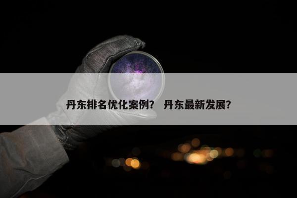 丹东排名优化案例？ 丹东最新发展？