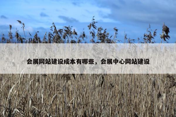 会展网站建设成本有哪些，会展中心网站建设