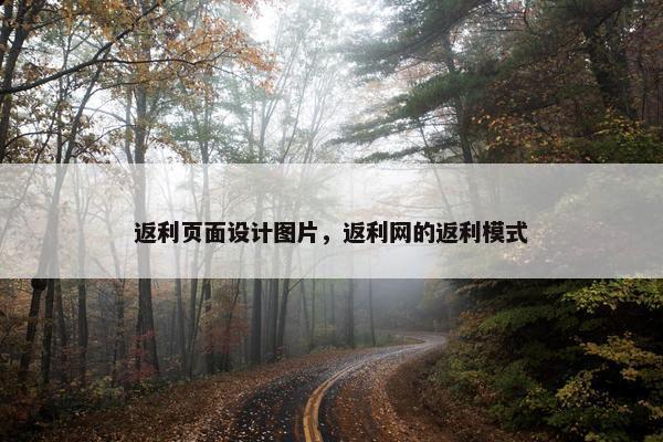 返利页面设计图片，返利网的返利模式