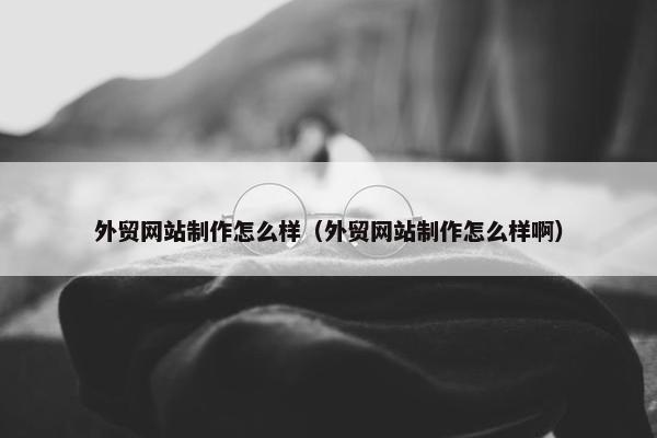 外贸网站制作怎么样（外贸网站制作怎么样啊）