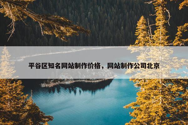 平谷区知名网站制作价格，网站制作公司北京
