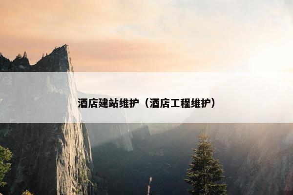 酒店建站维护（酒店工程维护）