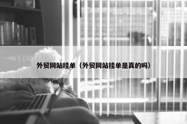 外贸网站挂单（外贸网站挂单是真的吗）