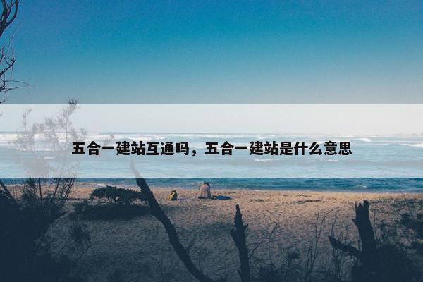 五合一建站互通吗，五合一建站是什么意思