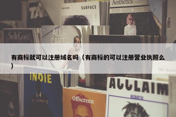 有商标就可以注册域名吗（有商标的可以注册营业执照么）