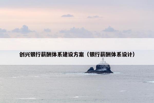 创兴银行薪酬体系建设方案（银行薪酬体系设计）