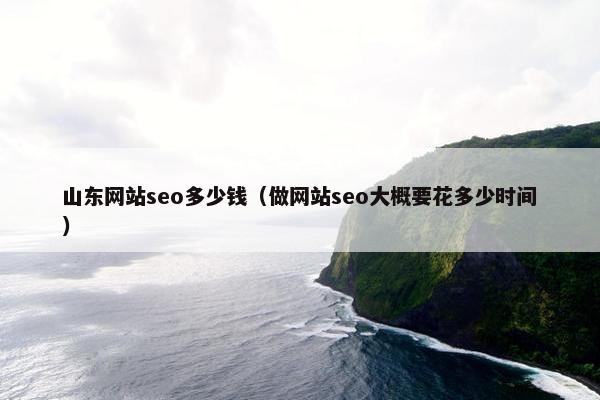 山东网站seo多少钱（做网站seo大概要花多少时间）