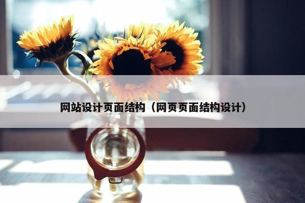 网站设计页面结构（网页页面结构设计）