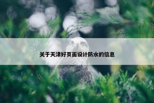 关于天津好页面设计防水的信息