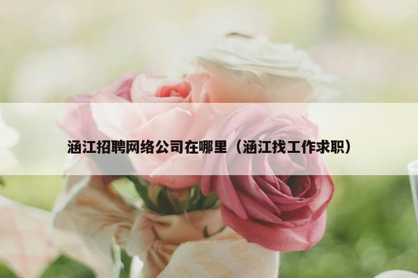 涵江招聘网络公司在哪里（涵江找工作求职）