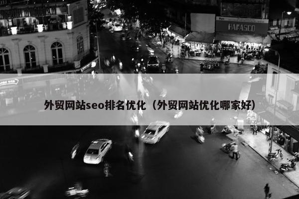 外贸网站seo排名优化（外贸网站优化哪家好）