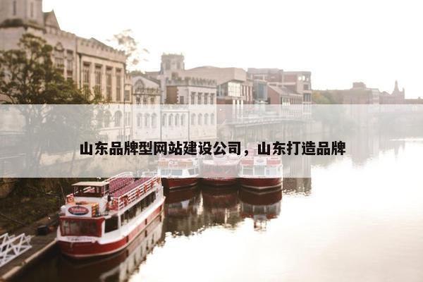 山东品牌型网站建设公司，山东打造品牌