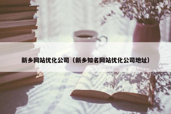 新乡网站优化公司（新乡知名网站优化公司地址）