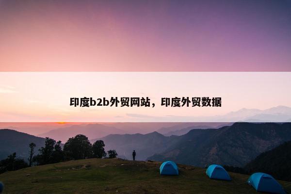 印度b2b外贸网站，印度外贸数据