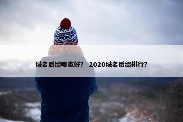 域名后缀哪家好？ 2020域名后缀排行？